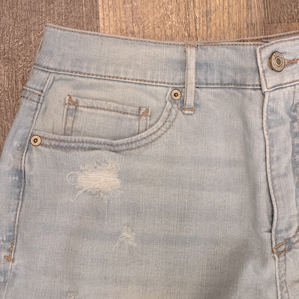 Scoop Retro Distressed High Rise Boy Short, NWT, 3.5” inseam, size 6 - Picture 2 of 10